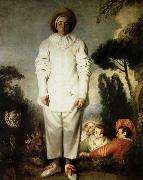 Jean antoine Watteau gilles oil painting